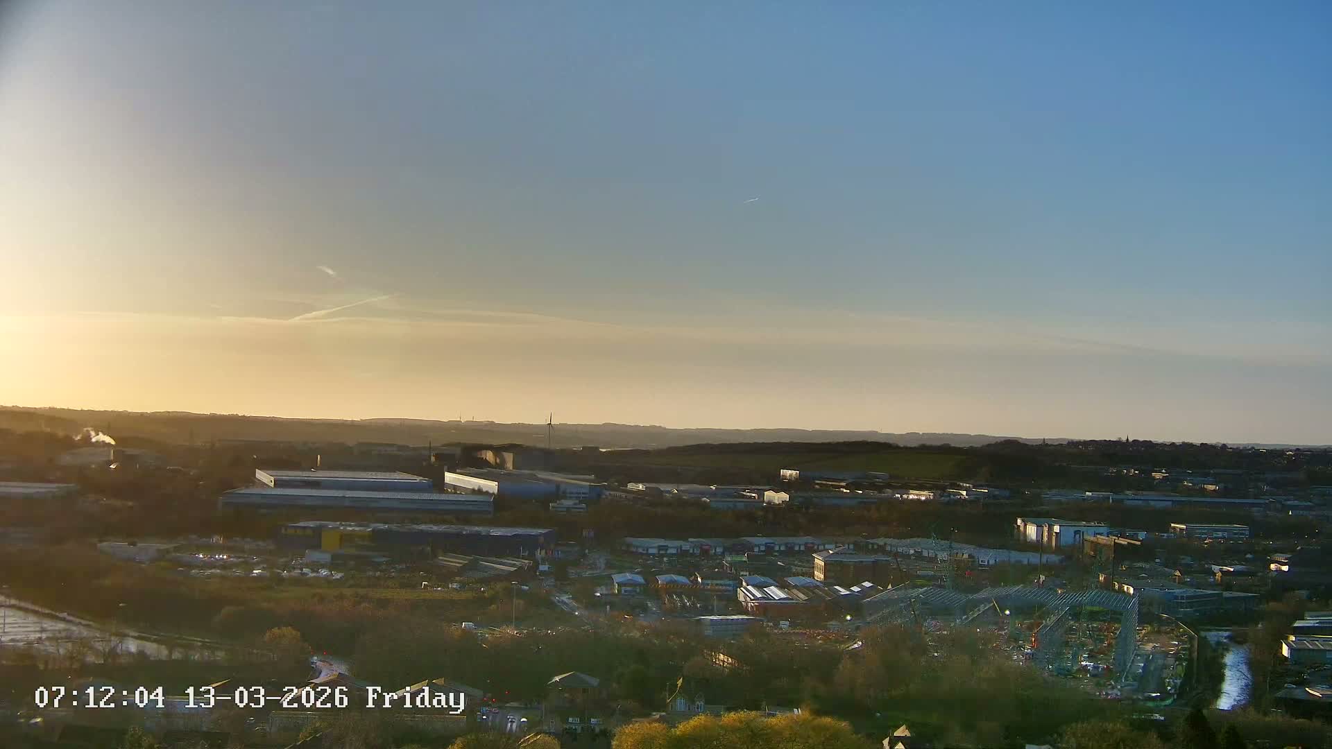 Sheffield, Tinsley Industrial Area fron Don Valley Skyline Live Cam - Sheffield, South Yorkshire, Yorkshire and the Humber, England, United Kingdom
