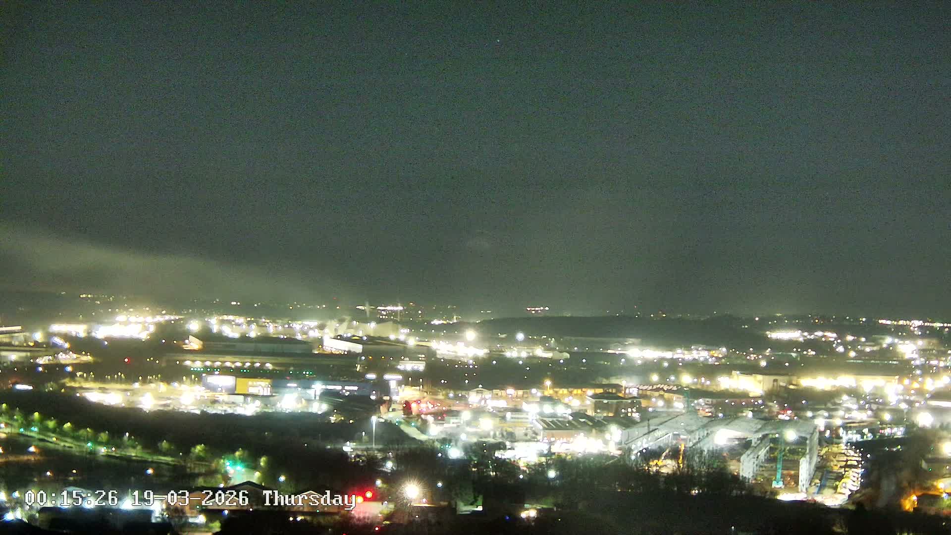 Sheffield, Tinsley Industrial Area fron Don Valley Skyline Live Cam - Sheffield, South Yorkshire, Yorkshire and the Humber, England, United Kingdom