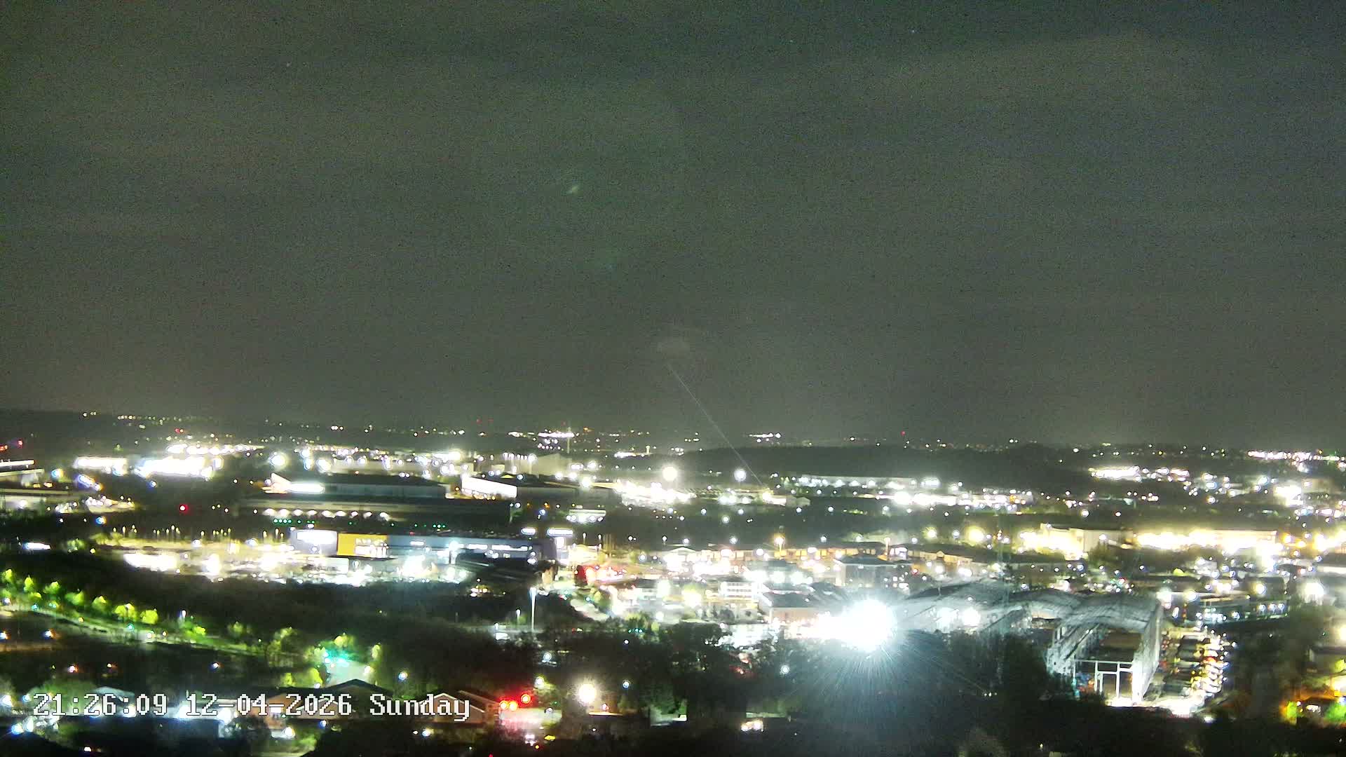 Sheffield, Tinsley Industrial Area fron Don Valley Skyline Live Cam - Sheffield, South Yorkshire, Yorkshire and the Humber, England, United Kingdom