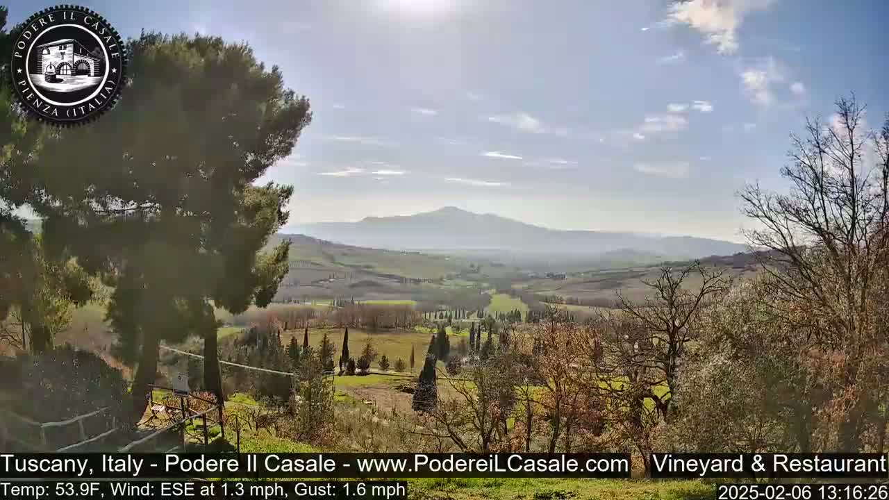 Podere Il Casale Live Cam- Pienza, Tuscany, Italy