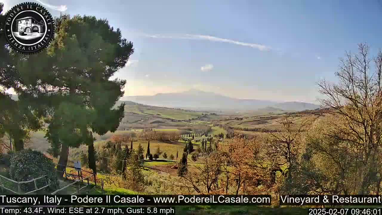 Podere Il Casale Live Cam- Pienza, Tuscany, Italy