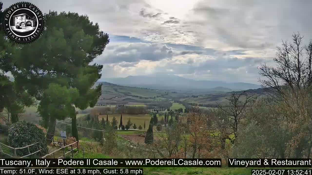 Podere Il Casale Live Cam- Pienza, Tuscany, Italy