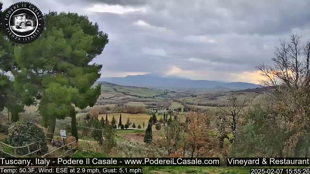 Podere Il Casale Live Cam- Pienza, Tuscany, Italy
