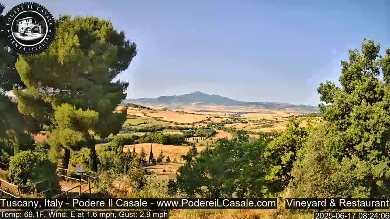 Podere Il Casale Live Cam- Pienza, Tuscany, Italy