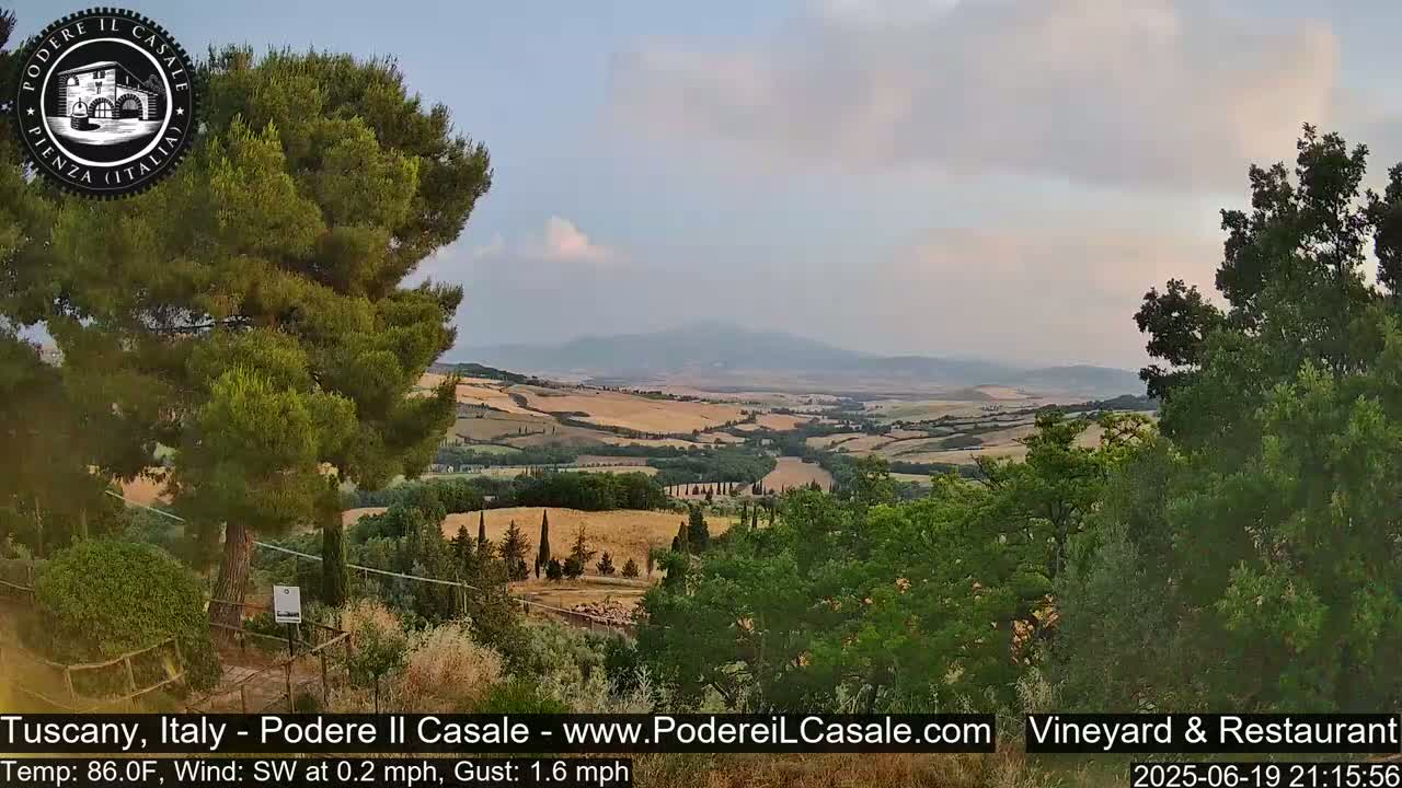 Podere Il Casale Live Cam- Pienza, Tuscany, Italy
