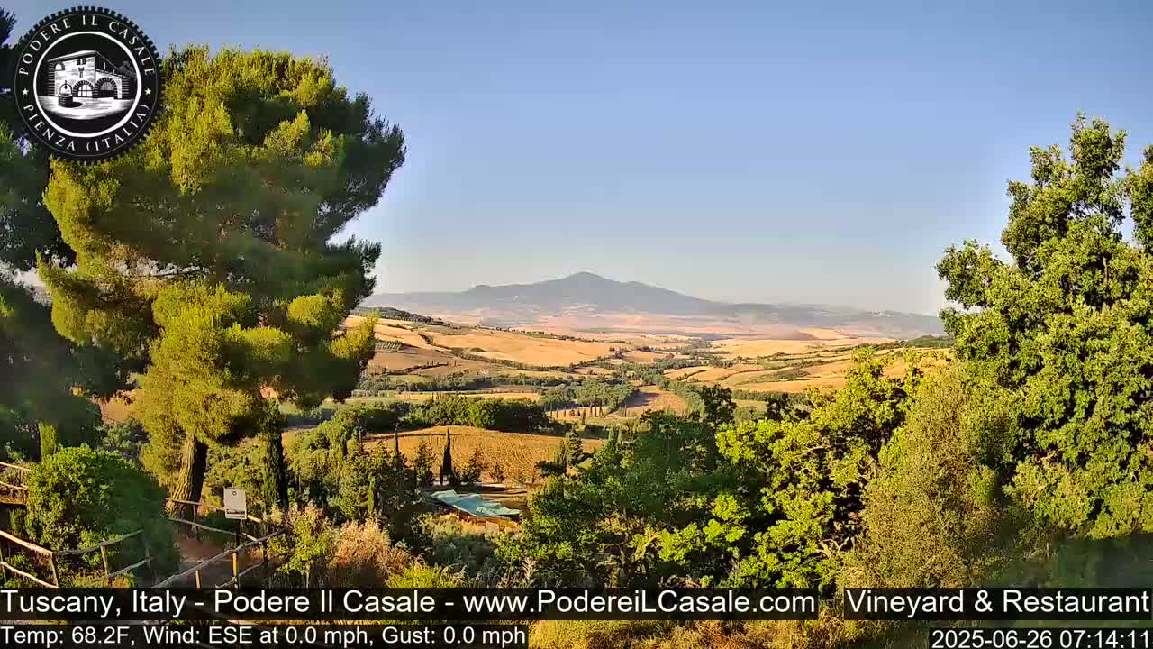 Podere Il Casale Live Cam- Pienza, Tuscany, Italy