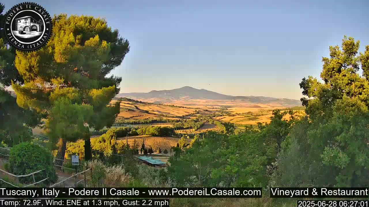 Podere Il Casale Live Cam- Pienza, Tuscany, Italy