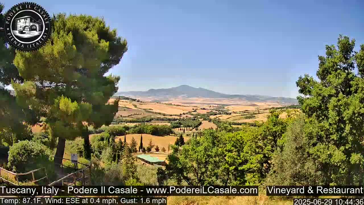 Podere Il Casale Live Cam- Pienza, Tuscany, Italy