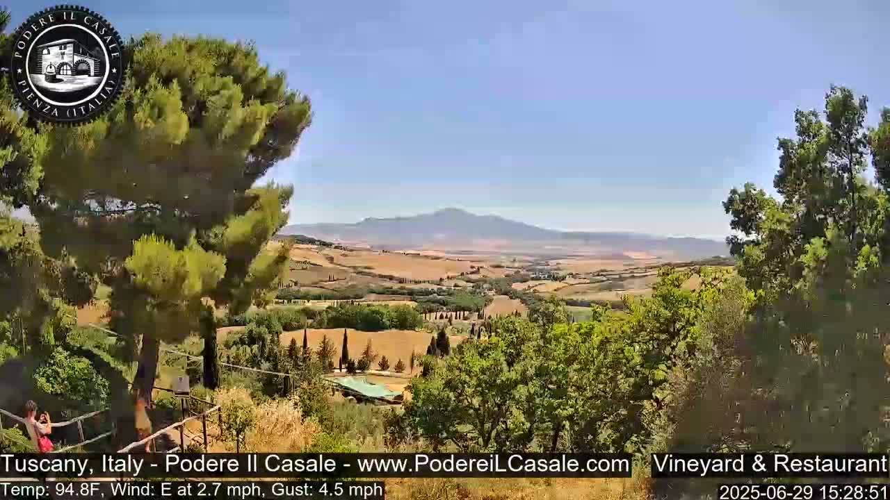 Podere Il Casale Live Cam- Pienza, Tuscany, Italy