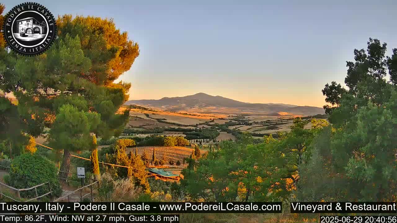 Podere Il Casale Live Cam- Pienza, Tuscany, Italy