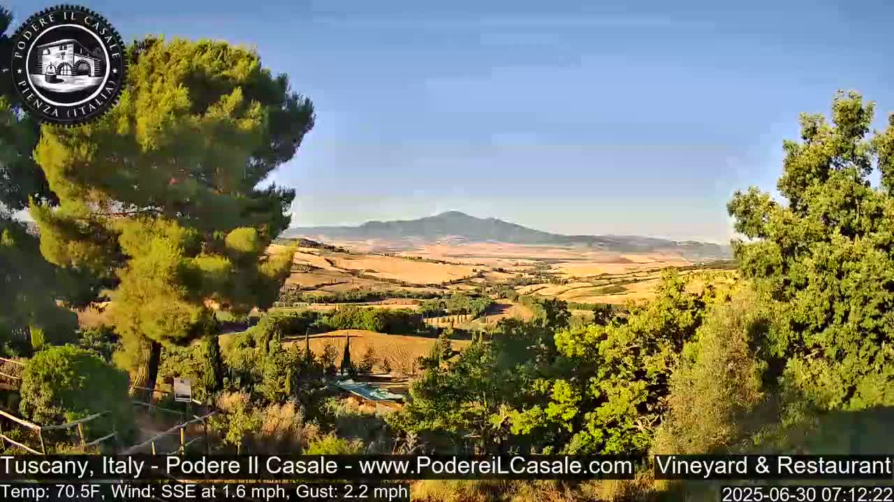 Podere Il Casale Live Cam- Pienza, Tuscany, Italy