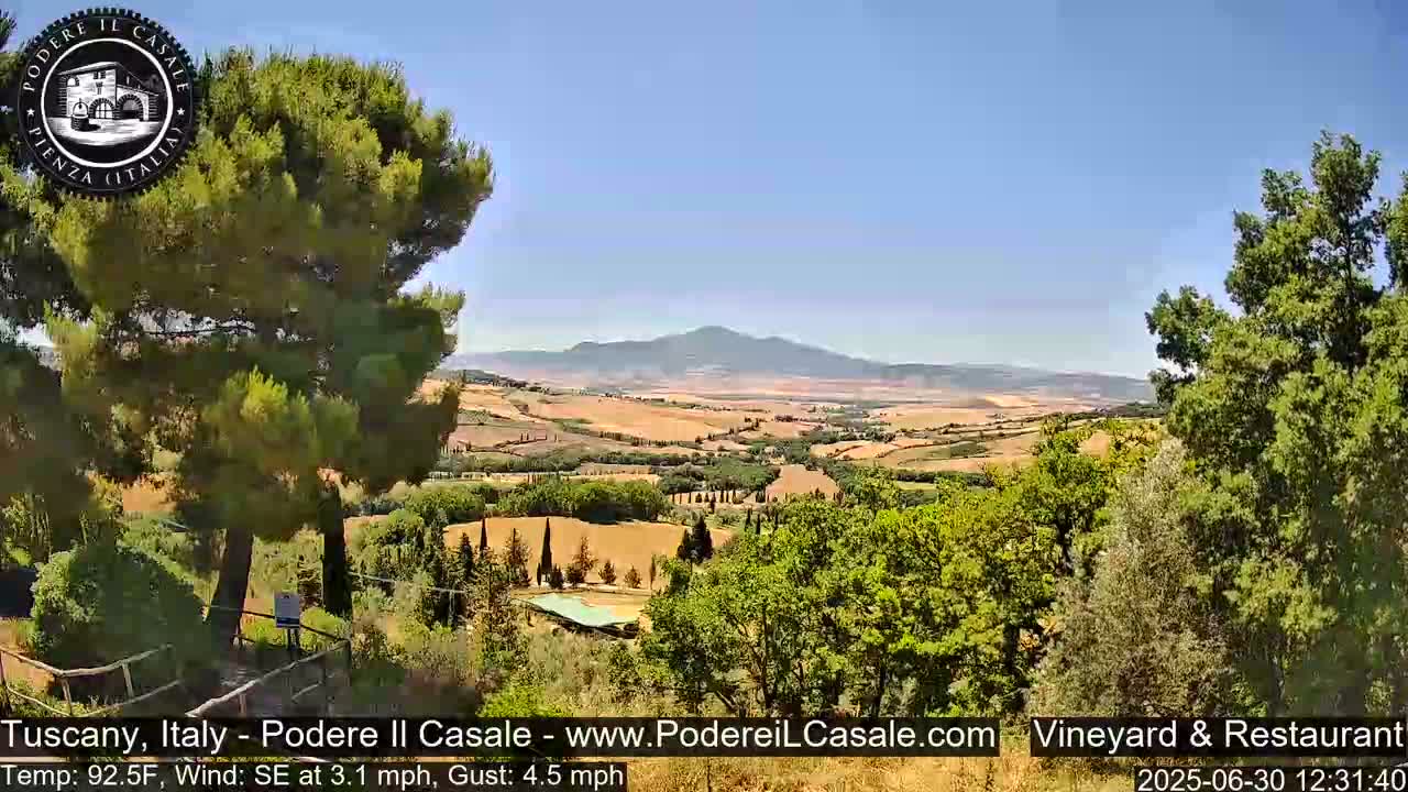 Podere Il Casale Live Cam- Pienza, Tuscany, Italy