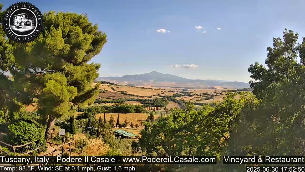 Podere Il Casale Live Cam- Pienza, Tuscany, Italy