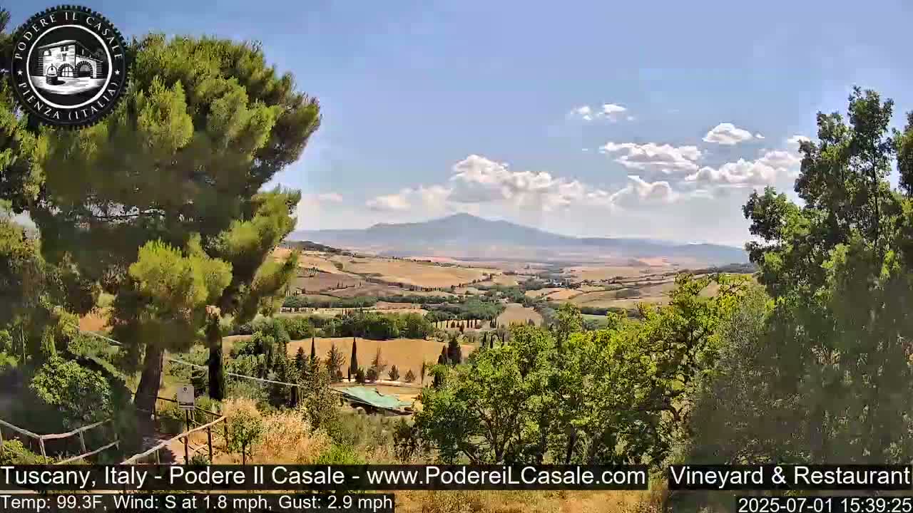 Podere Il Casale Live Cam- Pienza, Tuscany, Italy