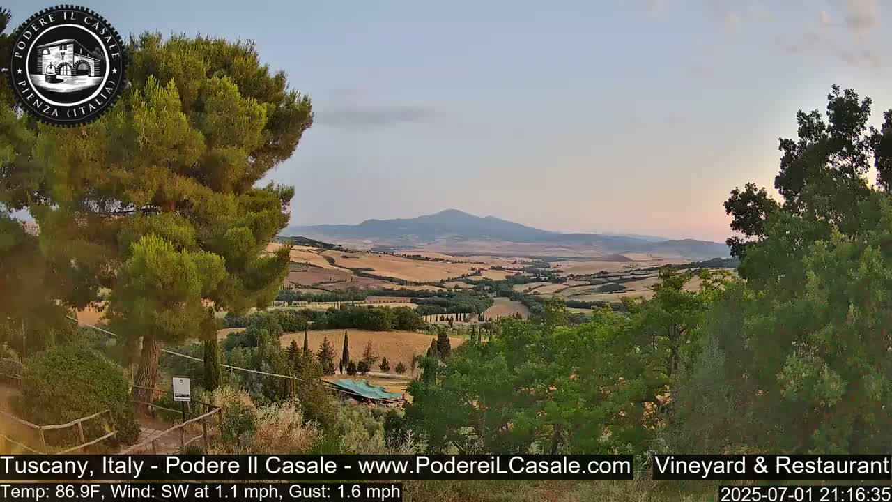Podere Il Casale Live Cam- Pienza, Tuscany, Italy
