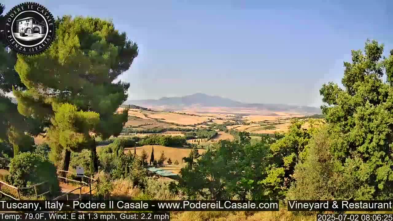 Podere Il Casale Live Cam- Pienza, Tuscany, Italy