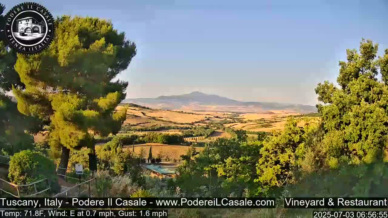 Podere Il Casale Live Cam- Pienza, Tuscany, Italy