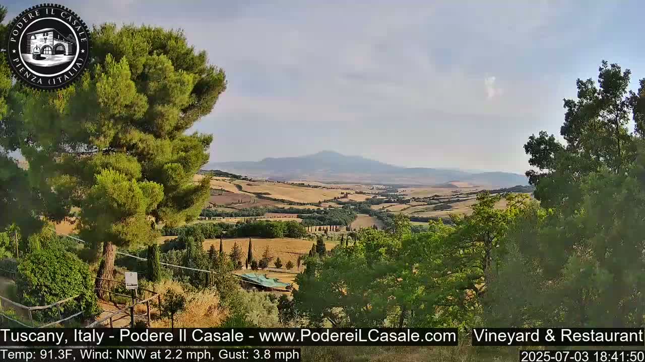 Podere Il Casale Live Cam- Pienza, Tuscany, Italy