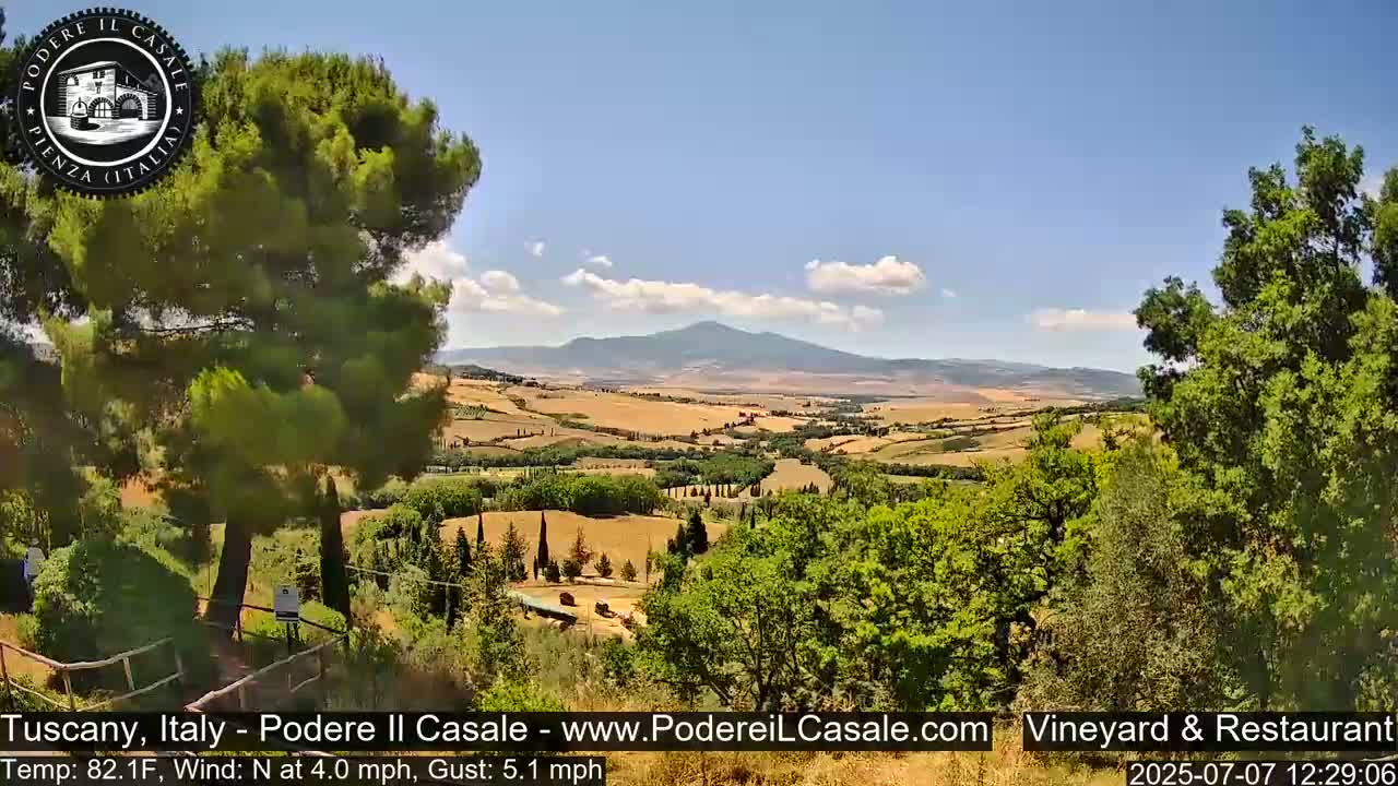 Podere Il Casale Live Cam- Pienza, Tuscany, Italy