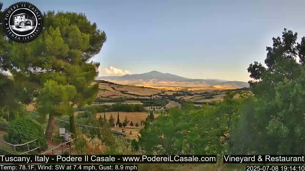 Podere Il Casale Live Cam- Pienza, Tuscany, Italy