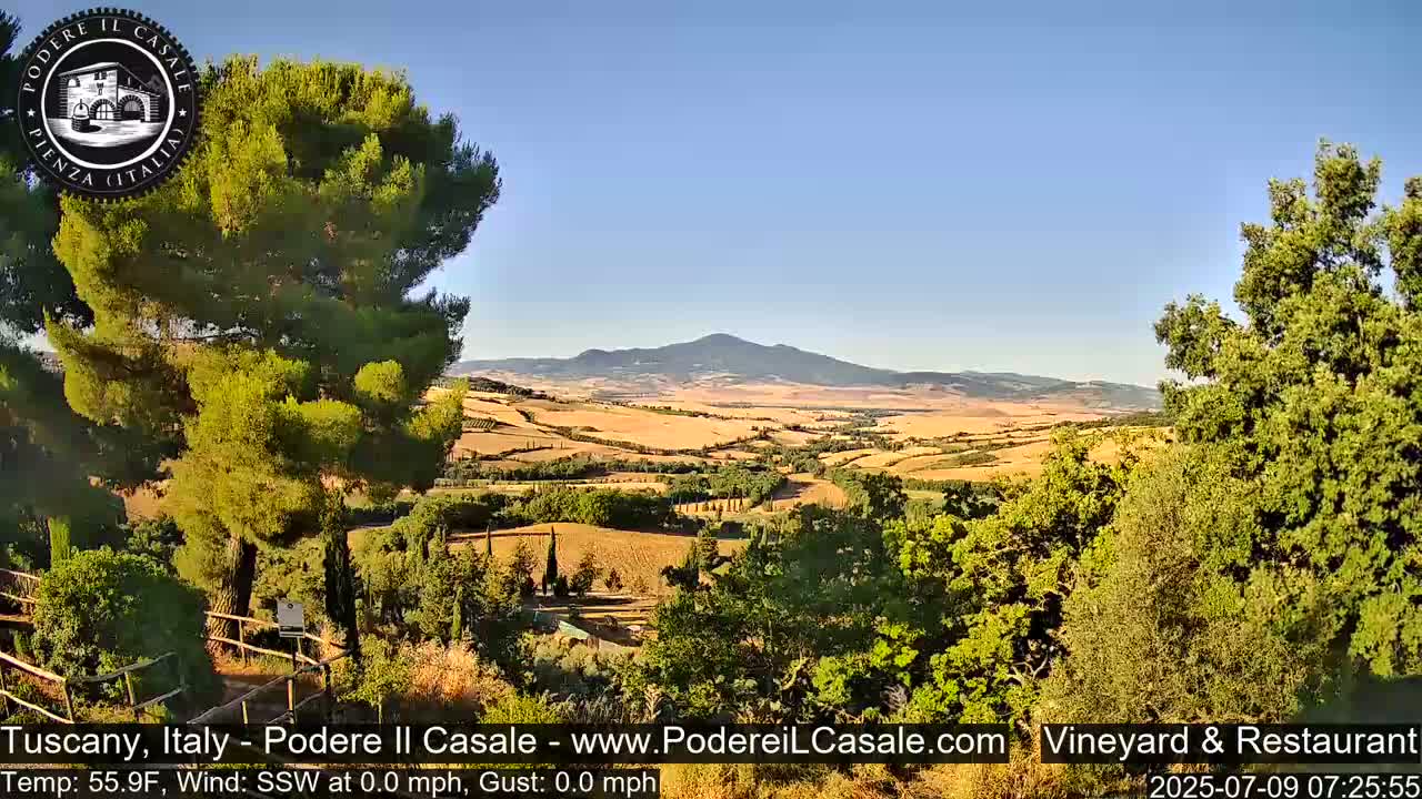 Podere Il Casale Live Cam- Pienza, Tuscany, Italy
