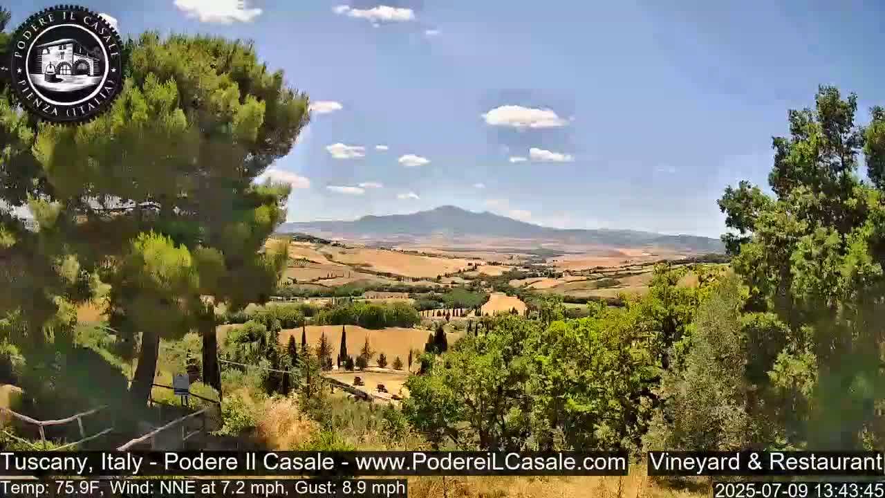 Podere Il Casale Live Cam- Pienza, Tuscany, Italy