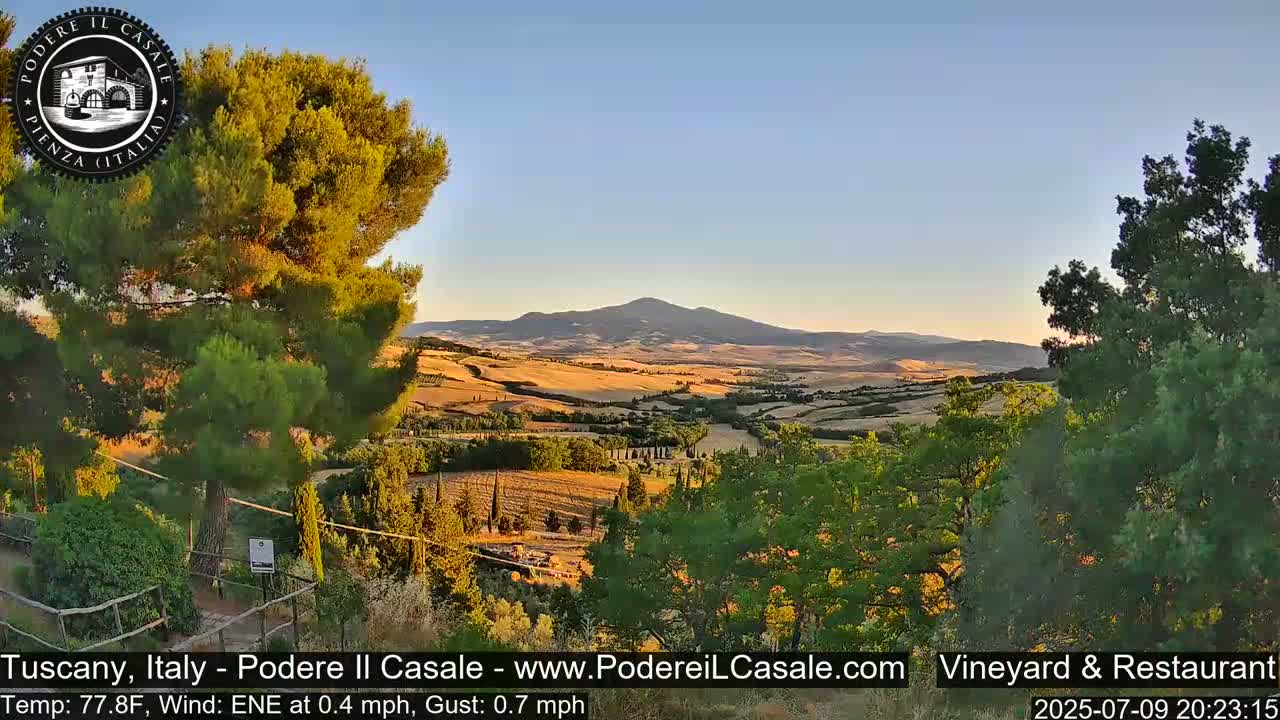 Podere Il Casale Live Cam- Pienza, Tuscany, Italy