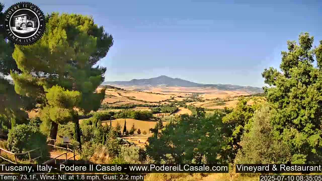 Podere Il Casale Live Cam- Pienza, Tuscany, Italy