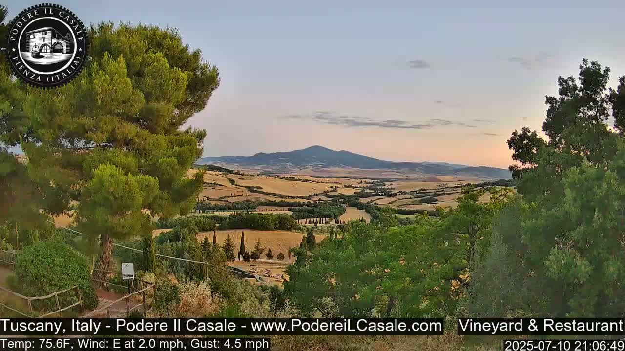 Podere Il Casale Live Cam- Pienza, Tuscany, Italy