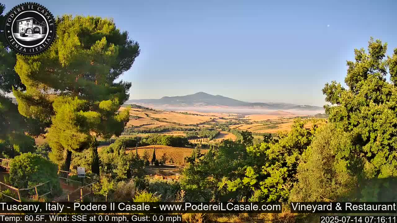 Podere Il Casale Live Cam- Pienza, Tuscany, Italy