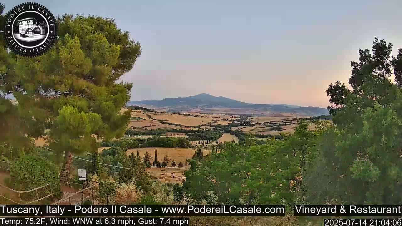 Podere Il Casale Live Cam- Pienza, Tuscany, Italy