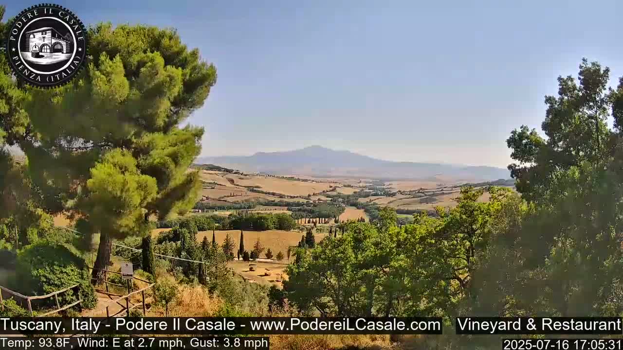 Podere Il Casale Live Cam- Pienza, Tuscany, Italy