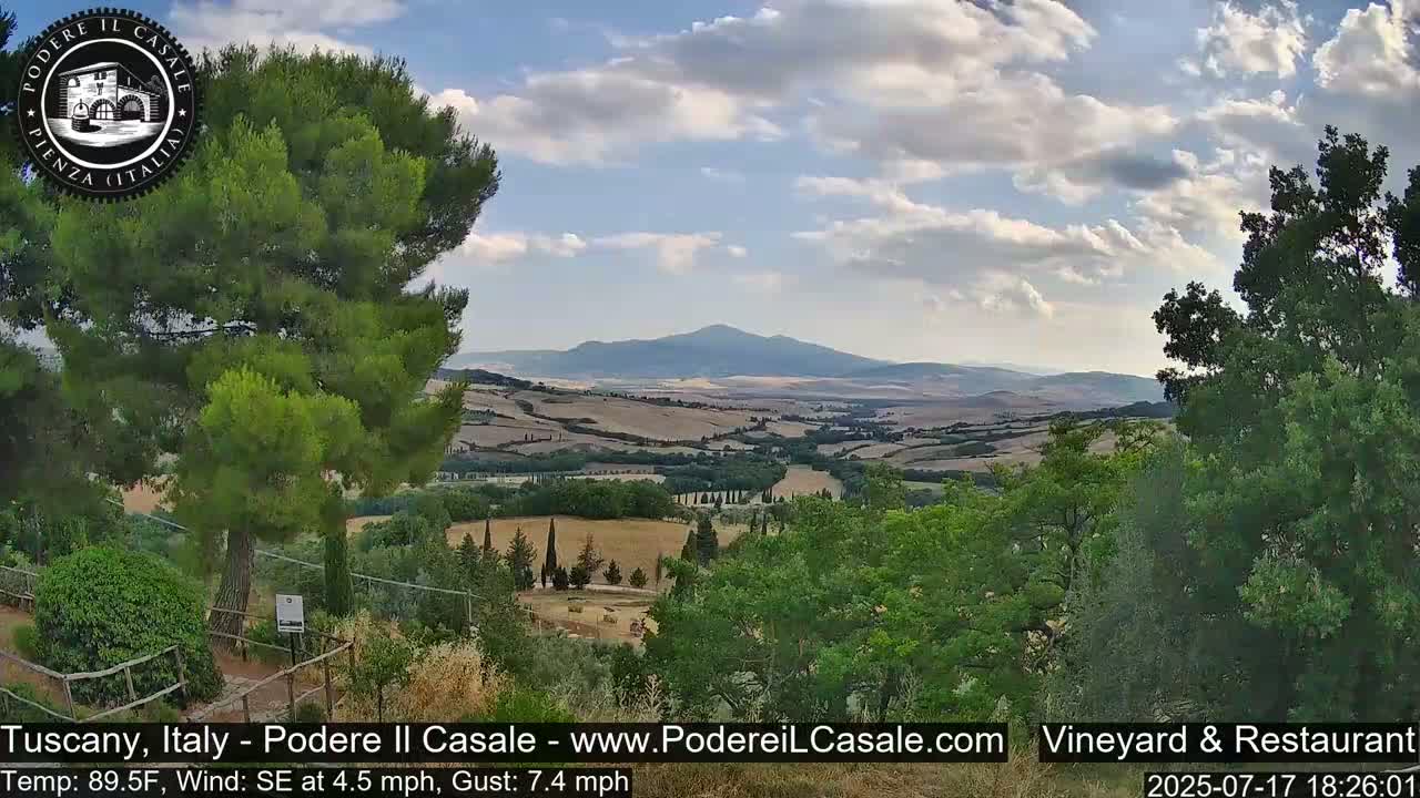 Podere Il Casale Live Cam- Pienza, Tuscany, Italy
