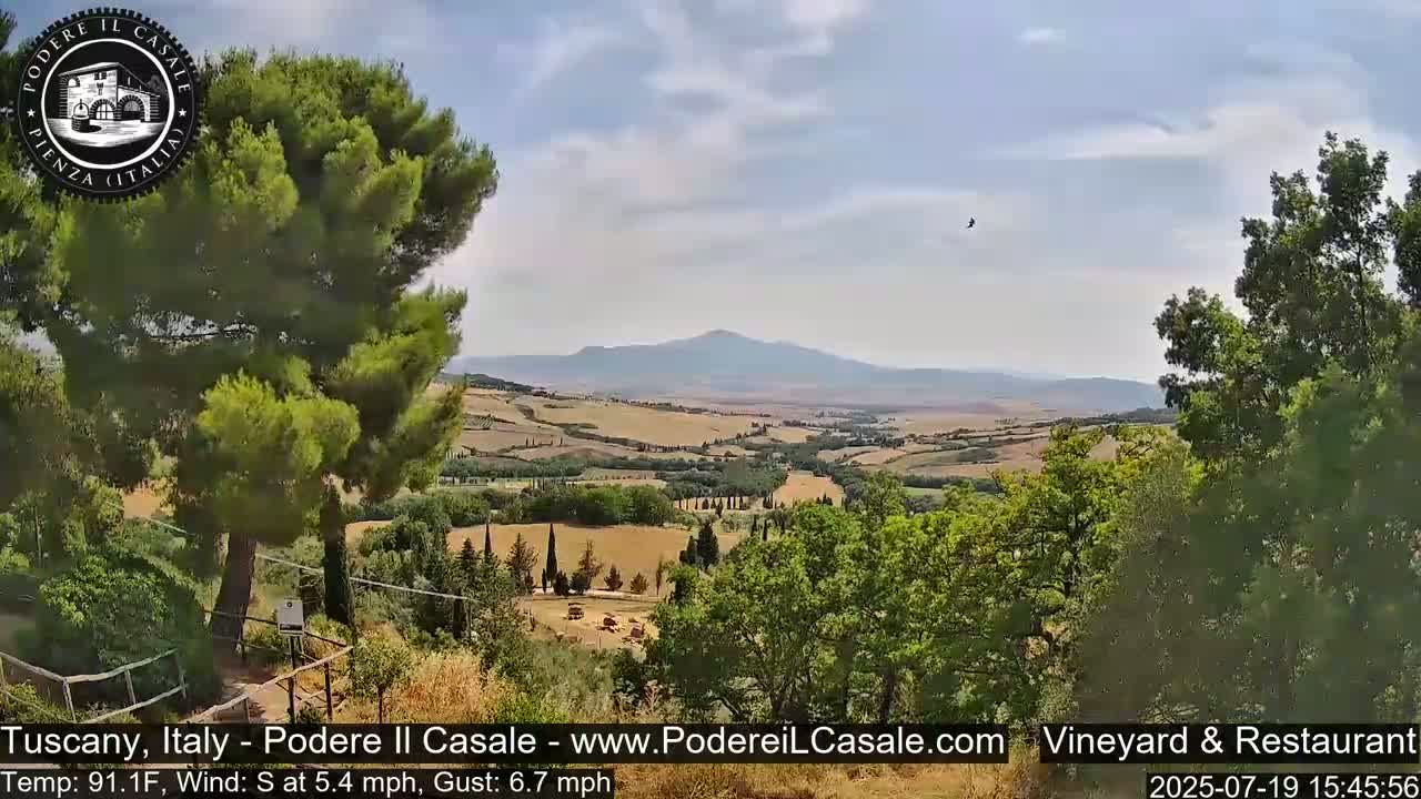 Podere Il Casale Live Cam- Pienza, Tuscany, Italy