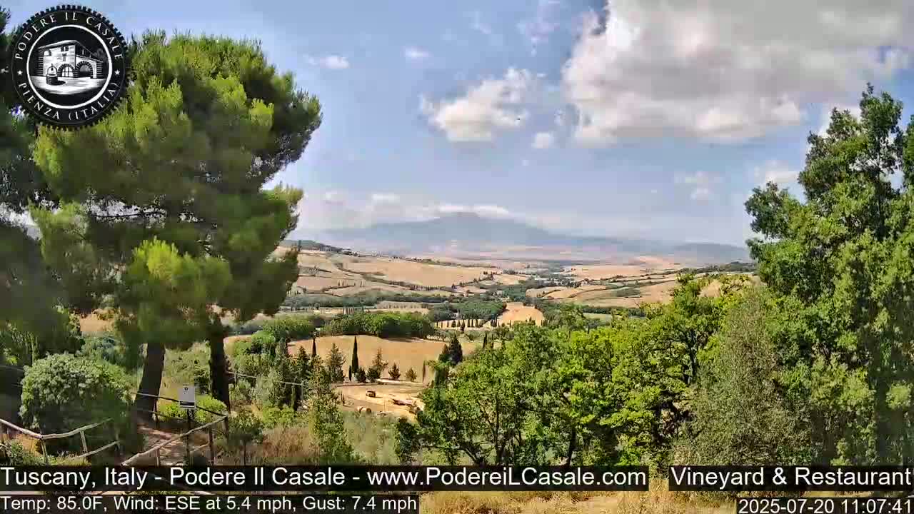 Podere Il Casale Live Cam- Pienza, Tuscany, Italy