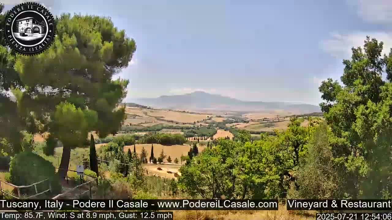 Podere Il Casale Live Cam- Pienza, Tuscany, Italy