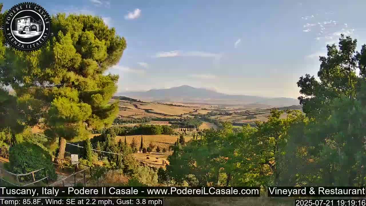 Podere Il Casale Live Cam- Pienza, Tuscany, Italy