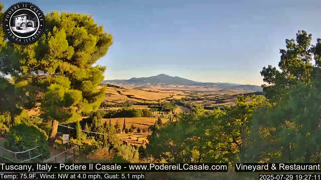Podere Il Casale Live Cam- Pienza, Tuscany, Italy