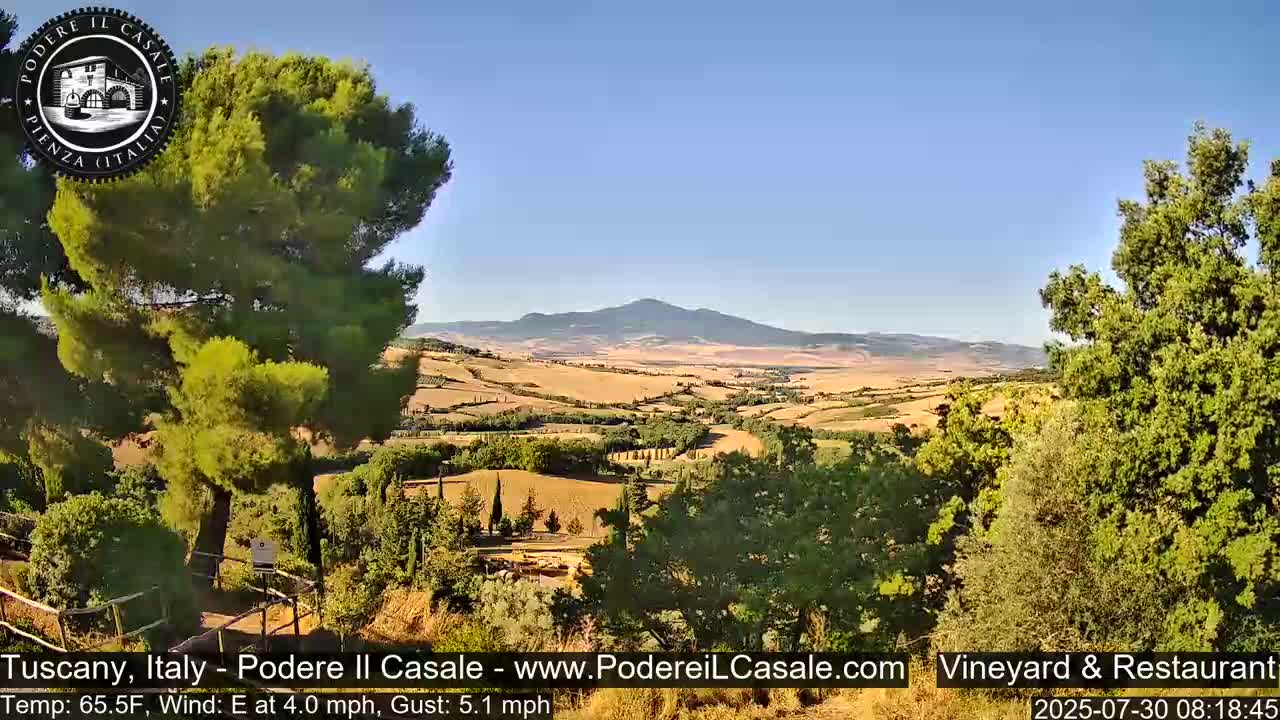 Podere Il Casale Live Cam- Pienza, Tuscany, Italy