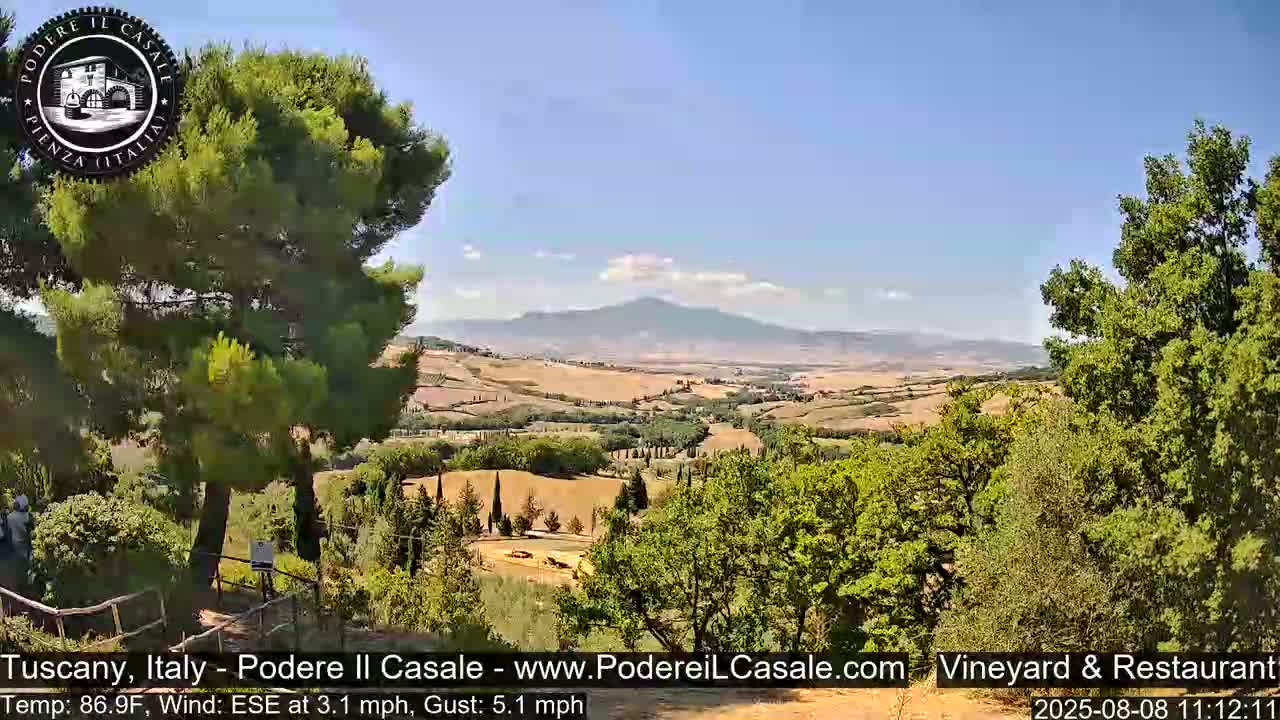 Podere Il Casale Live Cam- Pienza, Tuscany, Italy