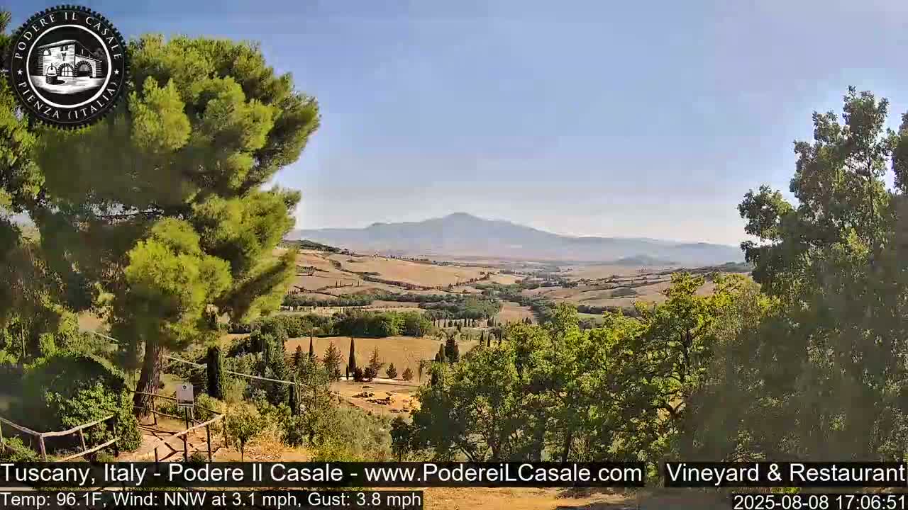 Podere Il Casale Live Cam- Pienza, Tuscany, Italy