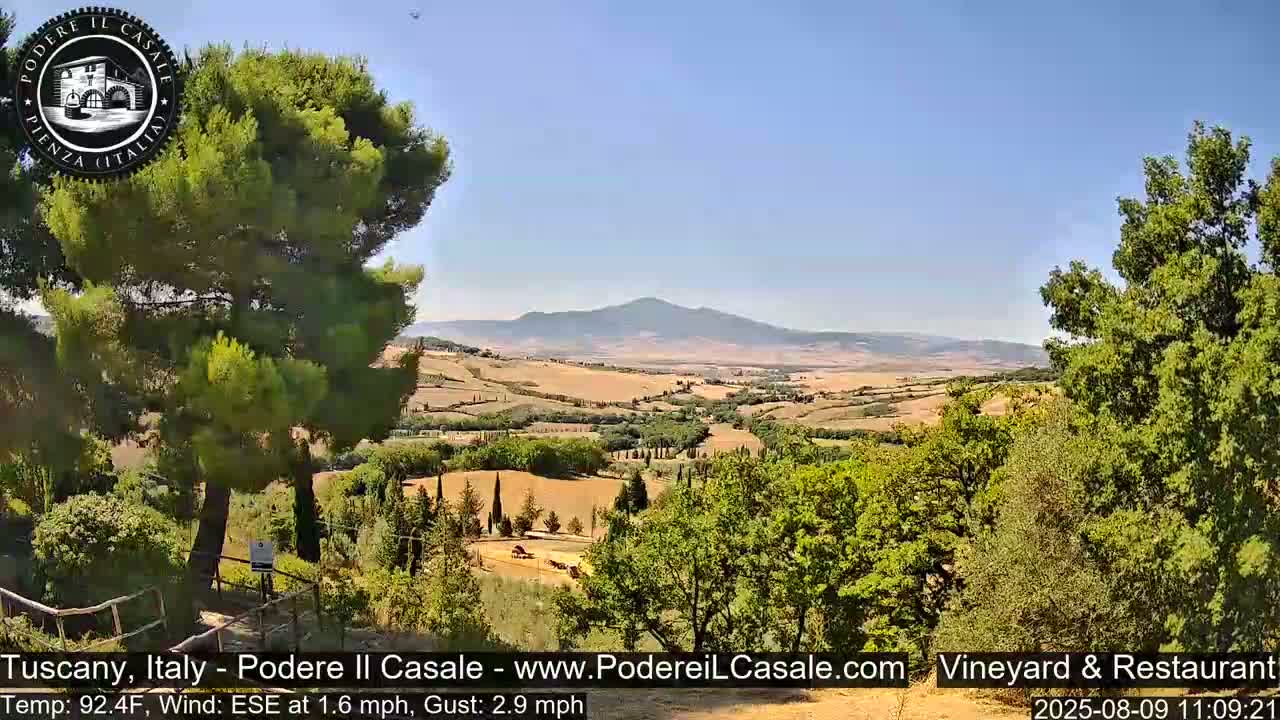 Podere Il Casale Live Cam- Pienza, Tuscany, Italy