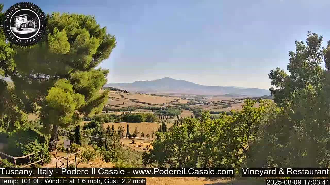 Podere Il Casale Live Cam- Pienza, Tuscany, Italy