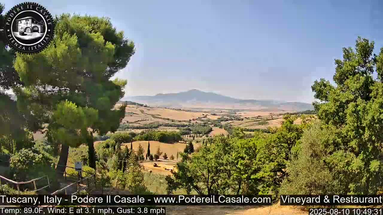 Podere Il Casale Live Cam- Pienza, Tuscany, Italy