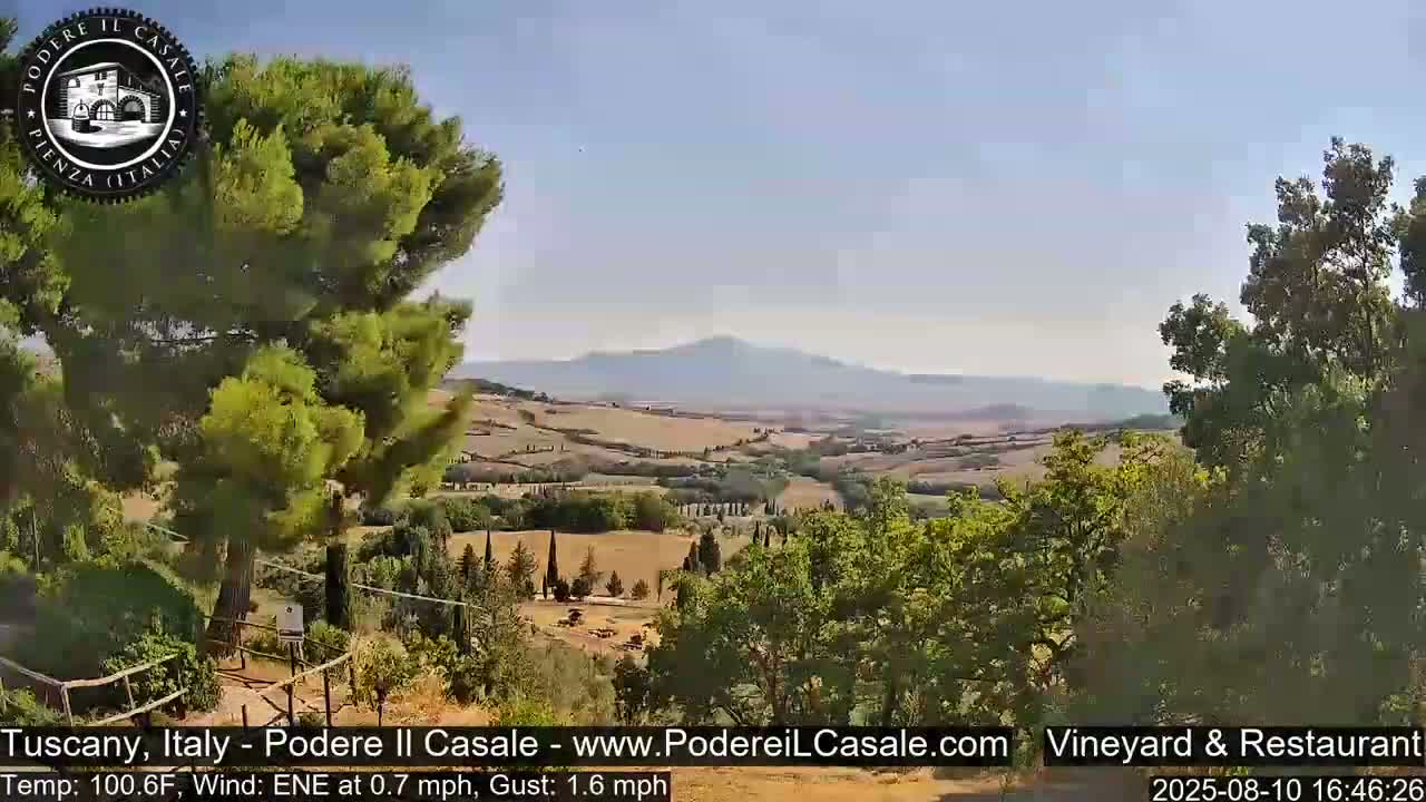 Podere Il Casale Live Cam- Pienza, Tuscany, Italy