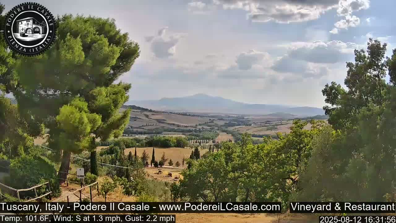 Podere Il Casale Live Cam- Pienza, Tuscany, Italy