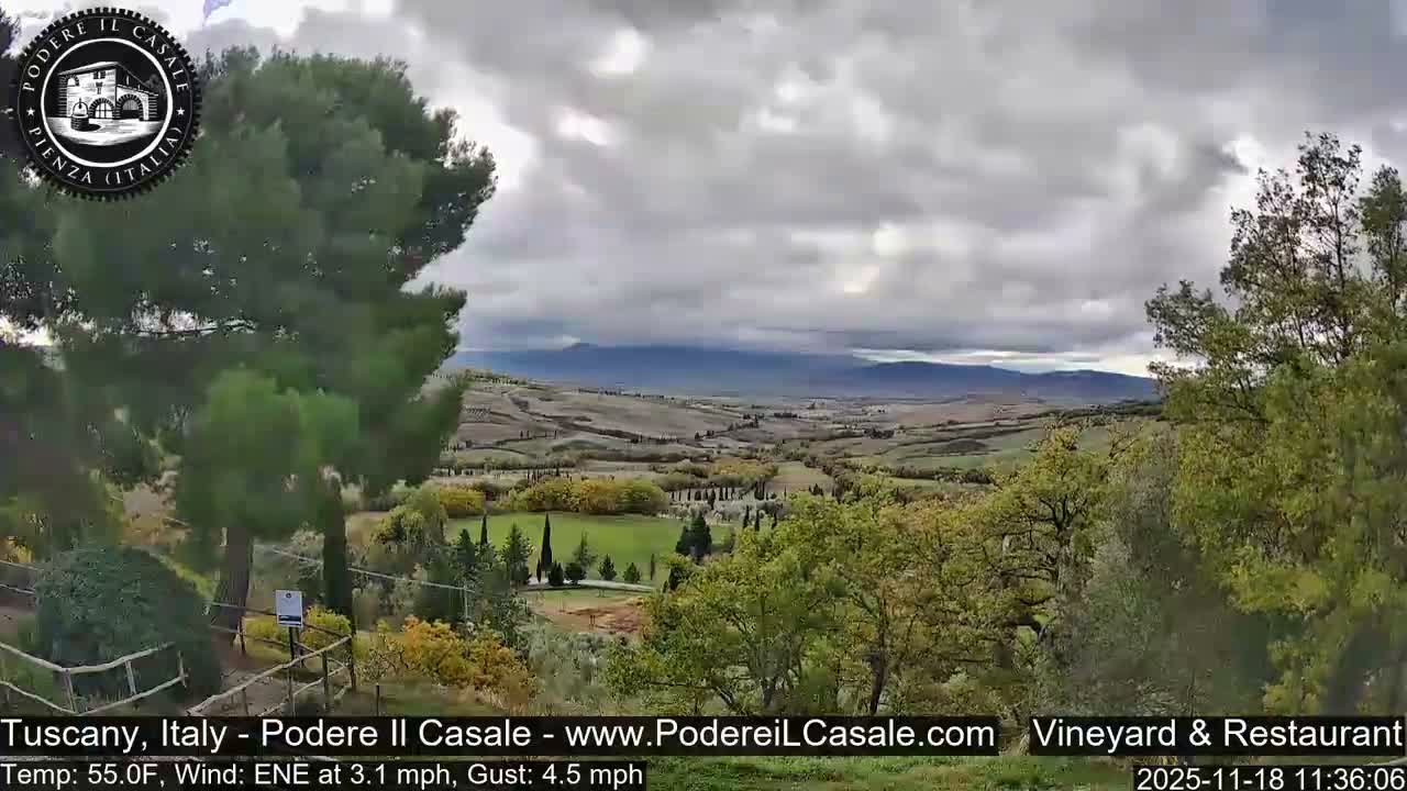 Podere Il Casale Live Cam- Pienza, Tuscany, Italy