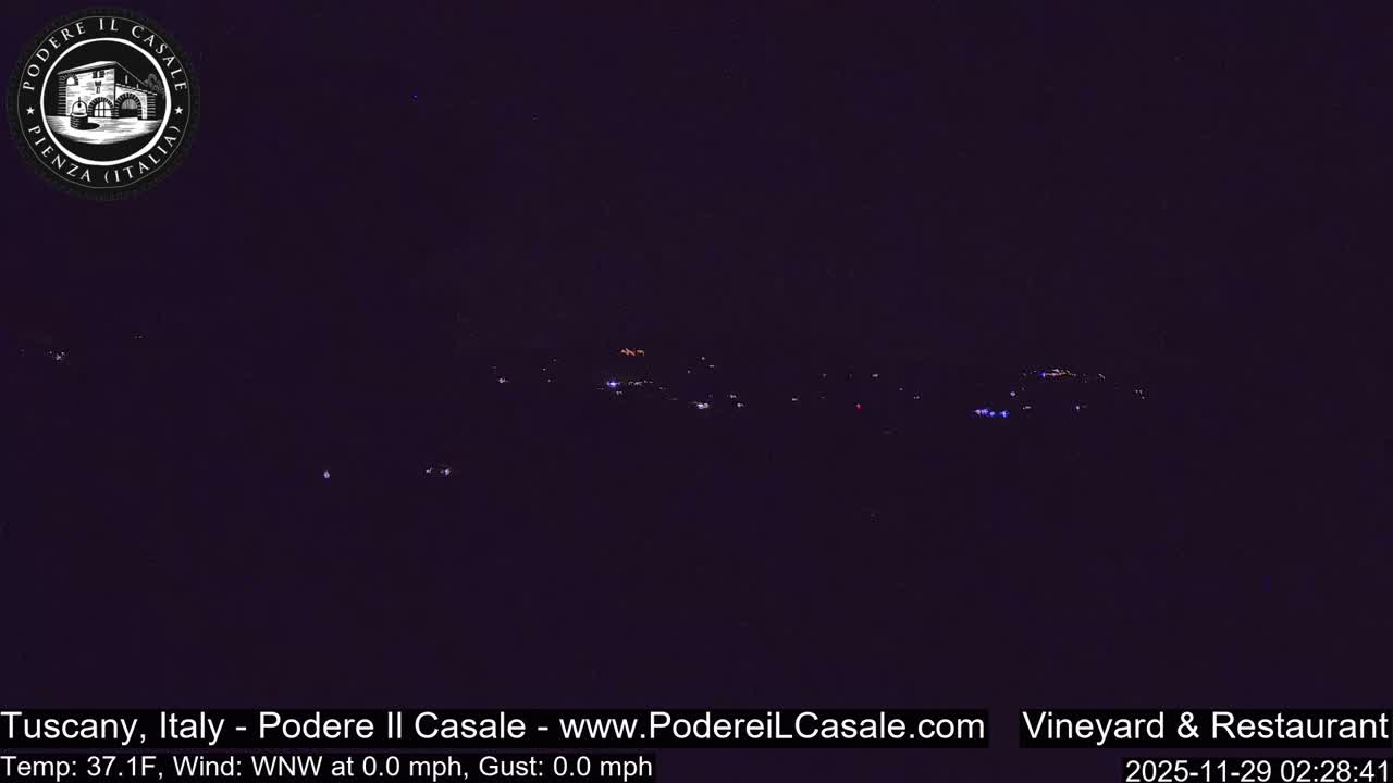 Podere Il Casale Live Cam- Pienza, Tuscany, Italy