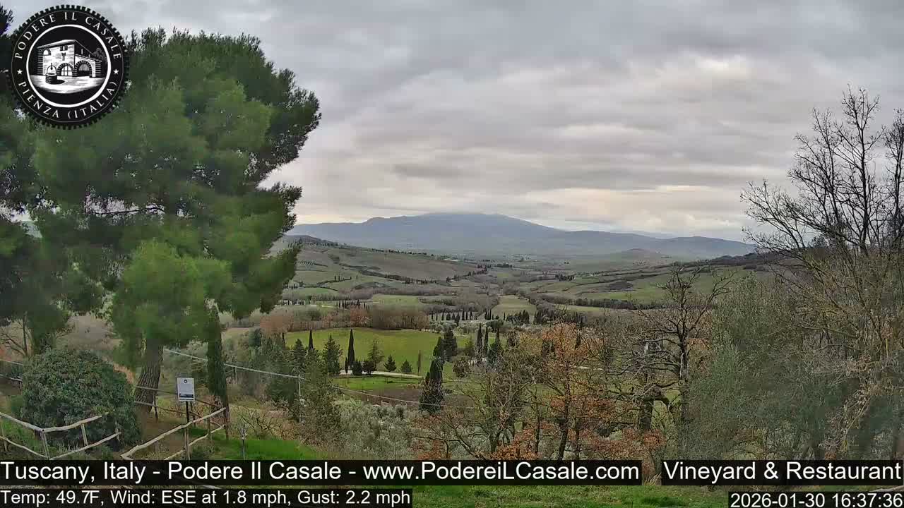 Podere Il Casale Live Cam- Pienza, Tuscany, Italy