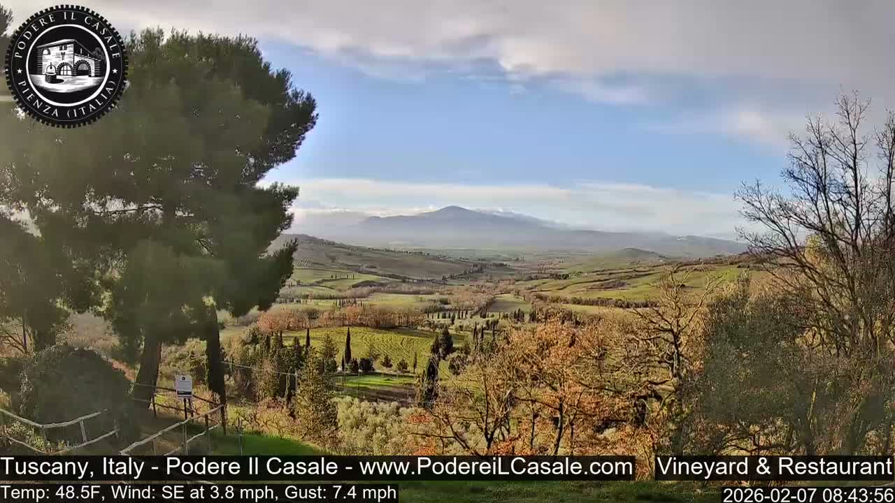 Podere Il Casale Live Cam- Pienza, Tuscany, Italy